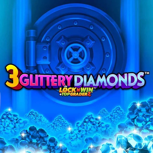3 Glittery Diamonds game by PearFiction Studios – logo hosted on Wild Robin Casino